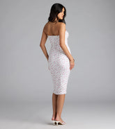 Sweetly Sultry Floral Bodycon Midi Dress